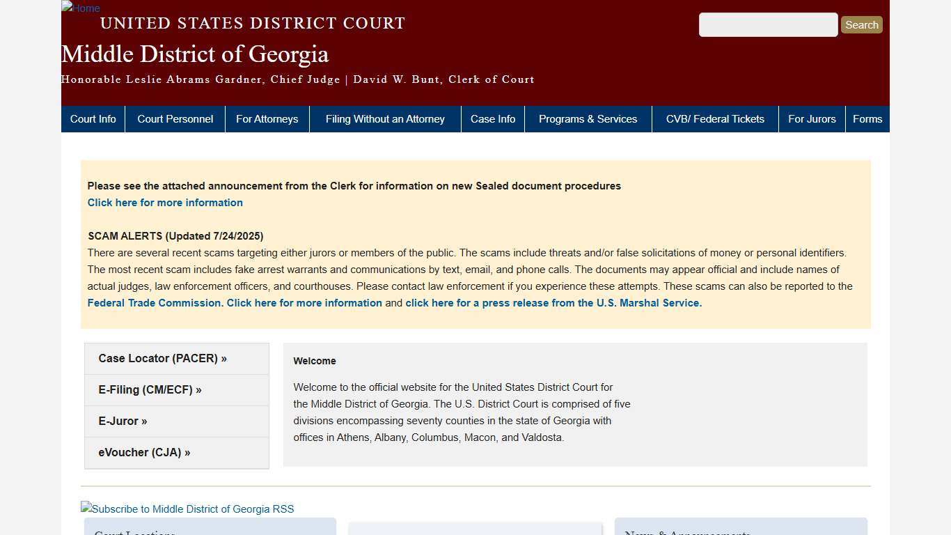 Middle District of Georgia | United States District Court