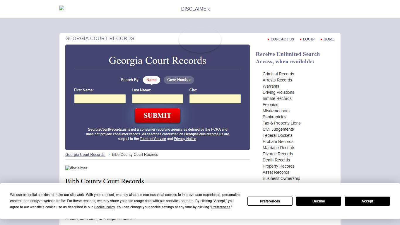 Bibb County Court Records | GeorgiaCourtRecords.us